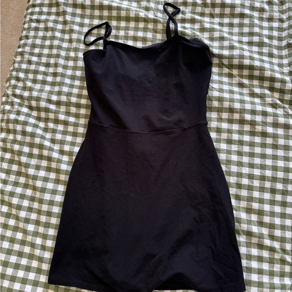 Alo Alosoft Courtside Black Tennis Dress - Picture 2 of 3
